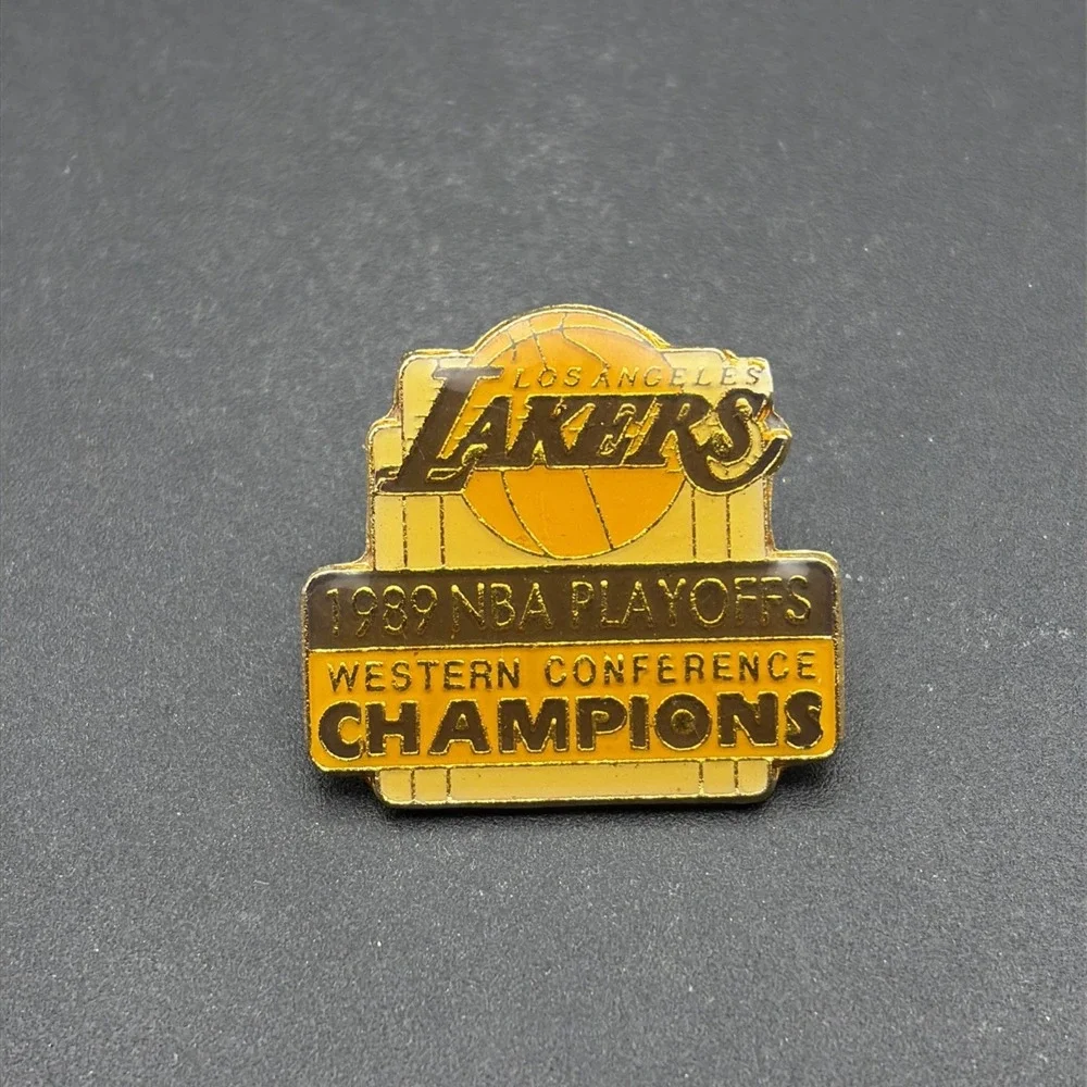 Los Angeles Lakers 1989 NBA Playoffs Western Conference Champions Lapel‎ Hat Pin